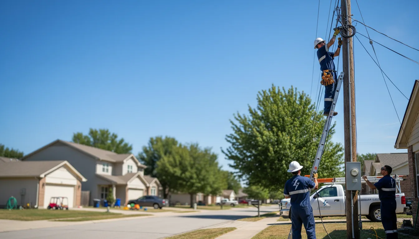 Residential electrician providing installation services in Camp Point, IL